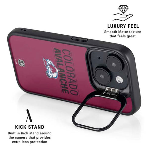 NHL Colorado Avalanche Lineup iPhone 15 Kickstand Case